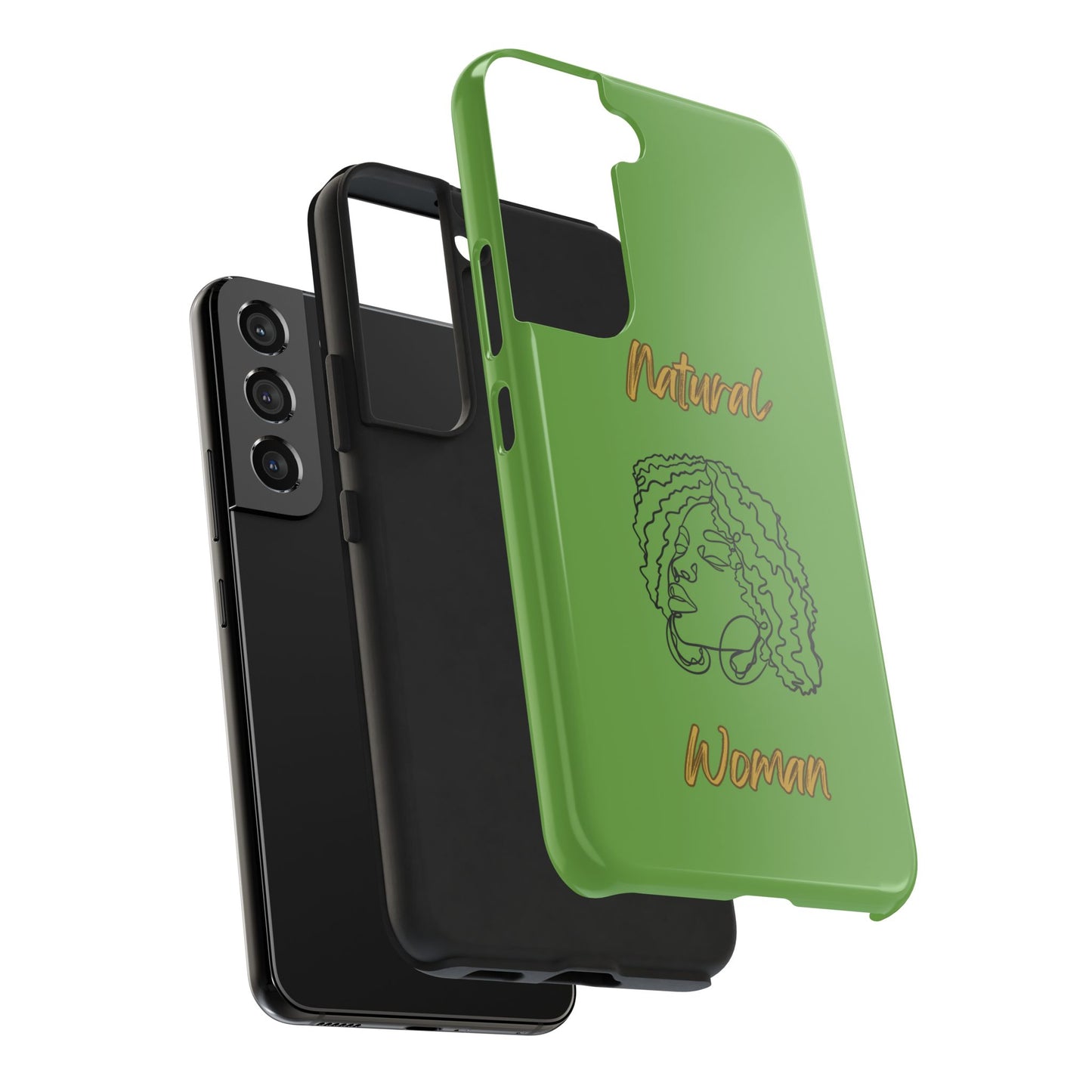 Natural Woman Naturally Me (BL)Tough Phone Cases GREEN