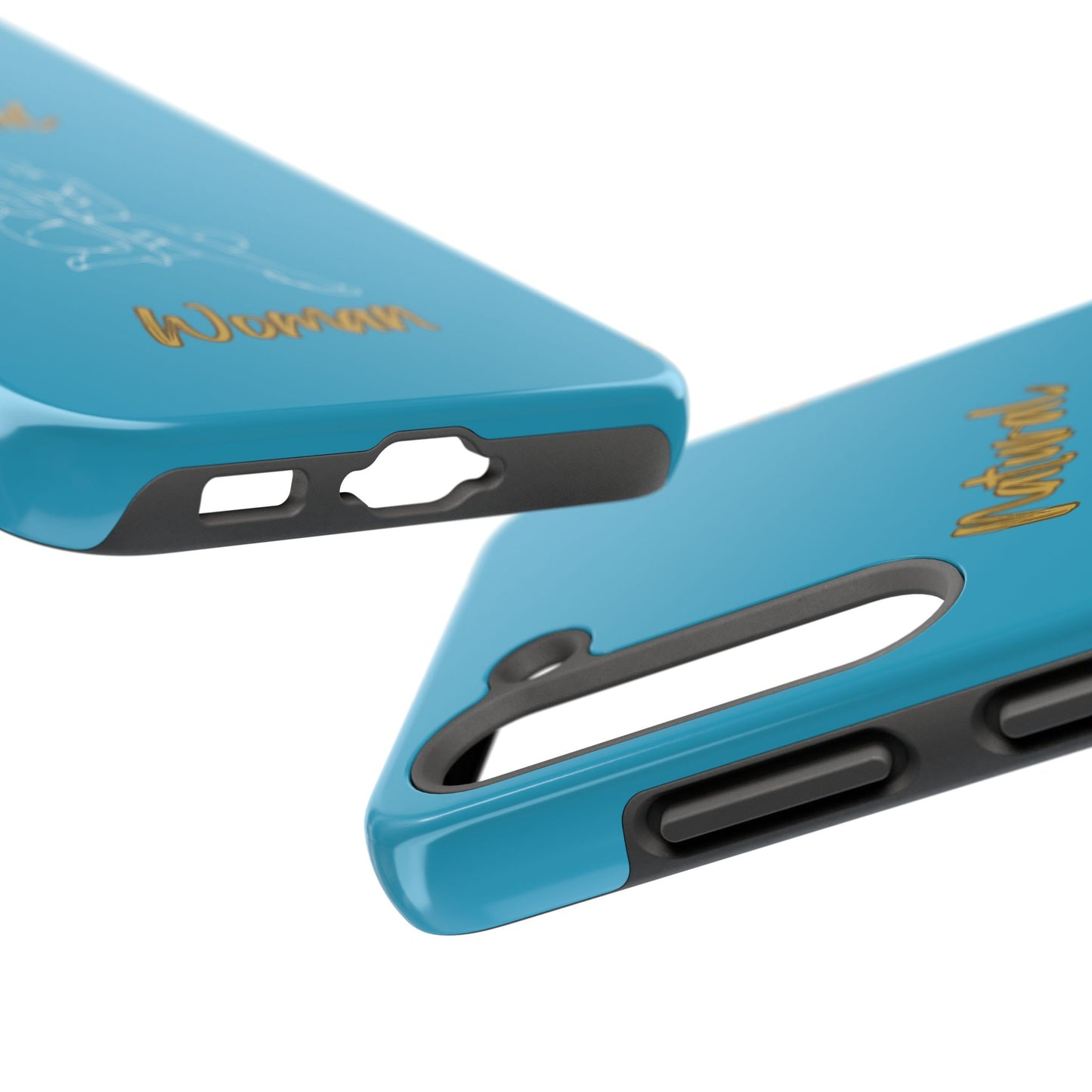 Natural Woman Shoulder Action (WL)Tough Phone Cases TURQUOISE