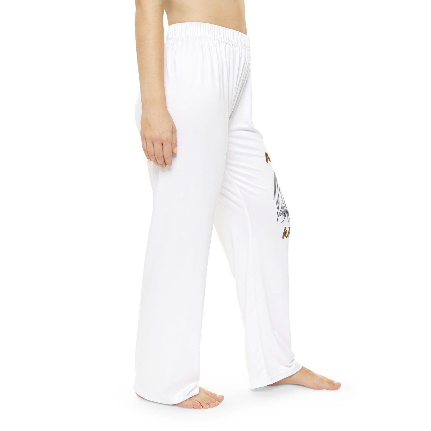 Natural Woman Shades (BL) Women's Pajama Pants WHITE