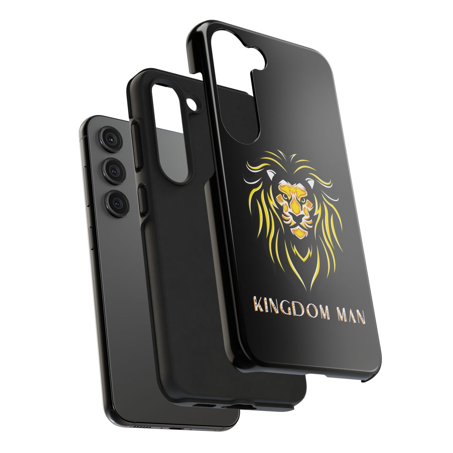 Kingdom Man (White-Gold Label) Tough Phone Case BLACK