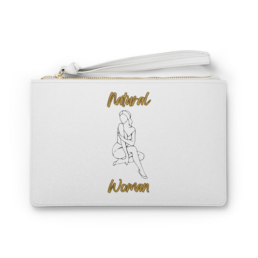 Natural Woman Shoulder Action (BL) Clutch Bag WHITE
