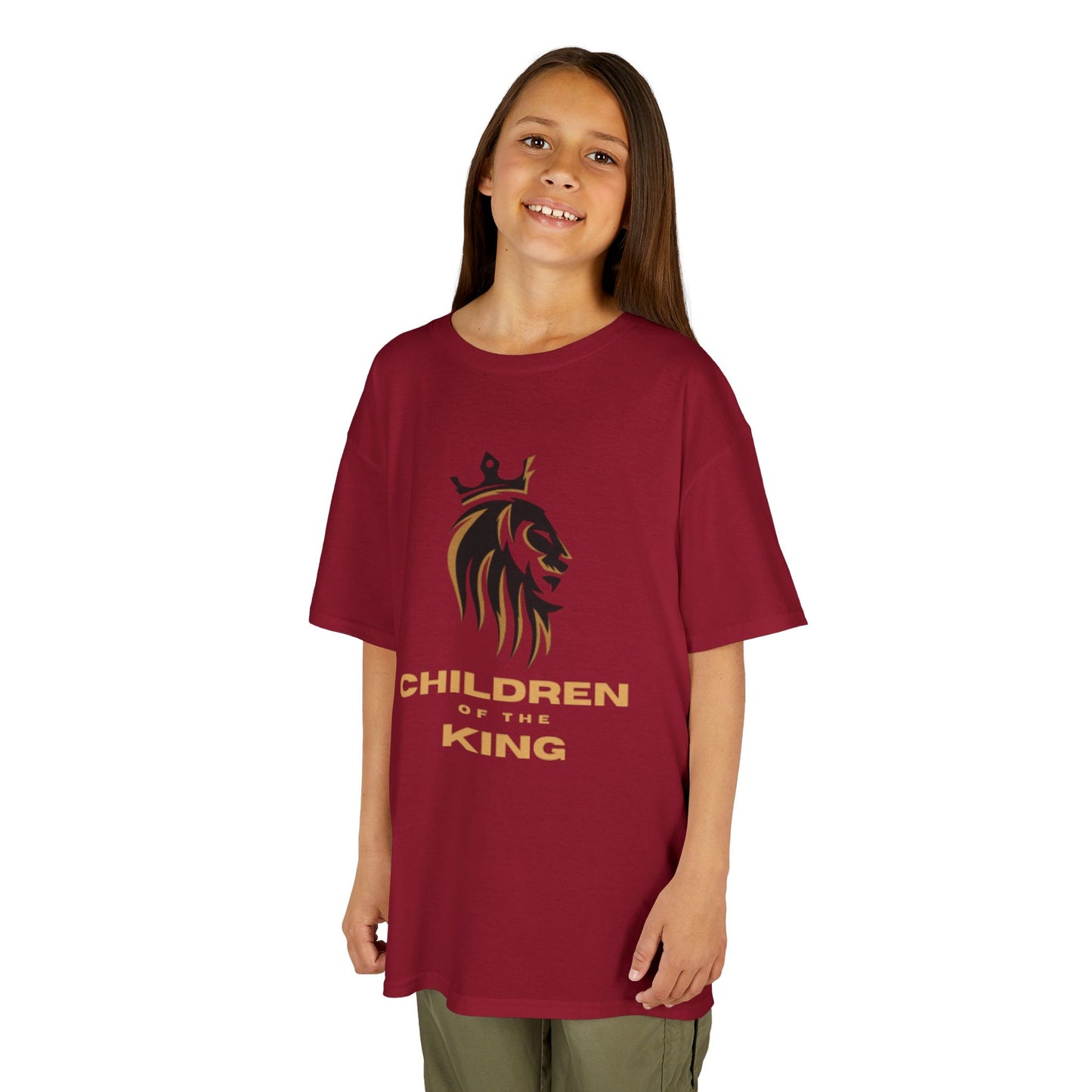 Children of the King Inspirational Kids Cotton T-Shirt (BL)