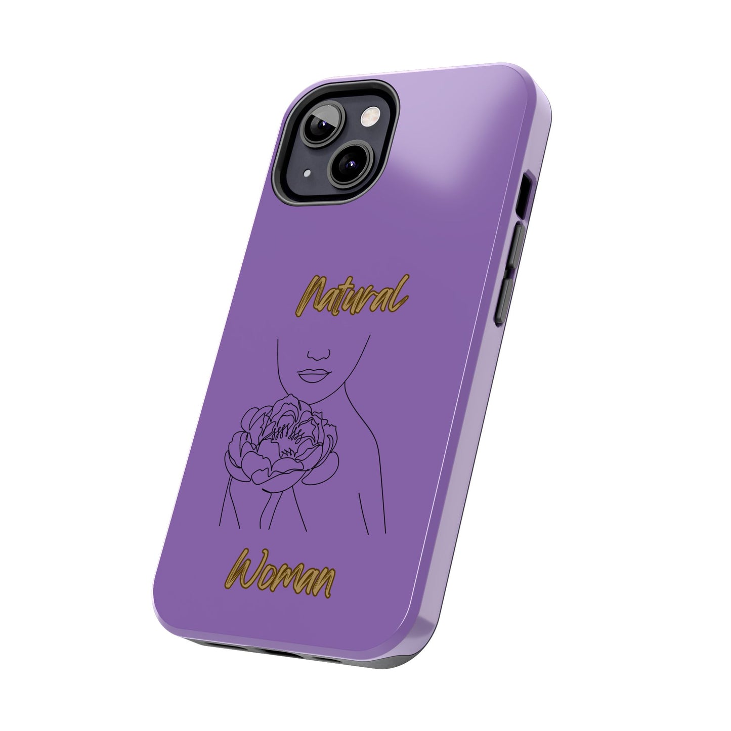 Natural Woman Kissed Flower (BL)Tough Phone Cases LIGHT PURPLE