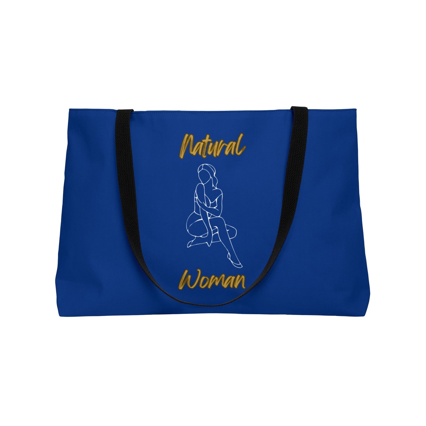 Natural Woman Shoulder Action (WL) Weekender Tote Bag DARK BLUE