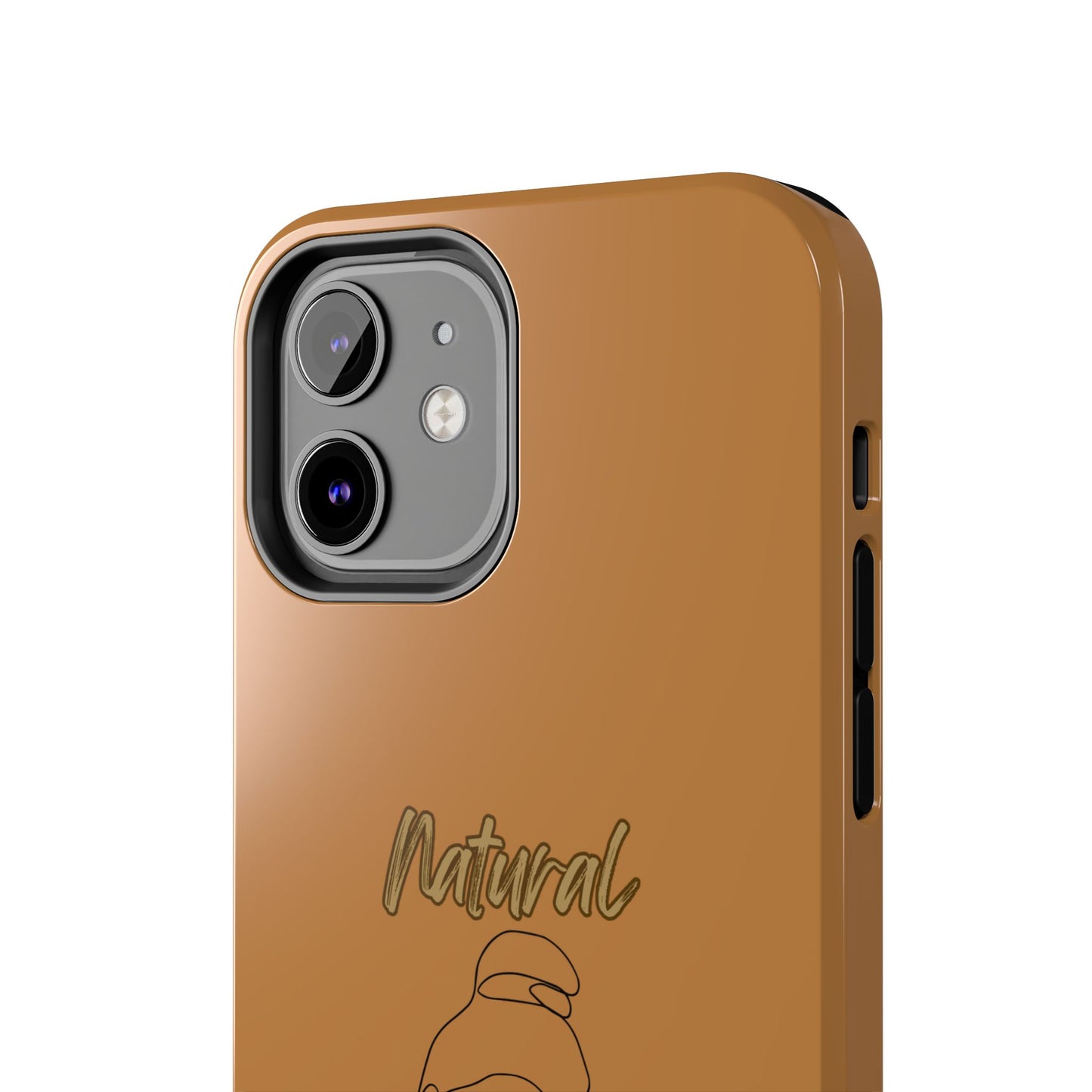 Natural Woman Sassy Bun (BL) Tough Phone Cases LIGHT BROWN