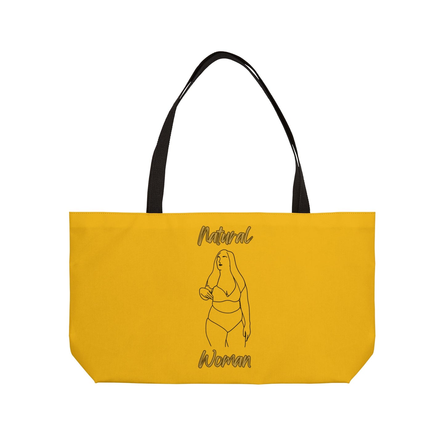 Natural Woman Full Beauty (BL) Weekender Tote Bag YELLOW