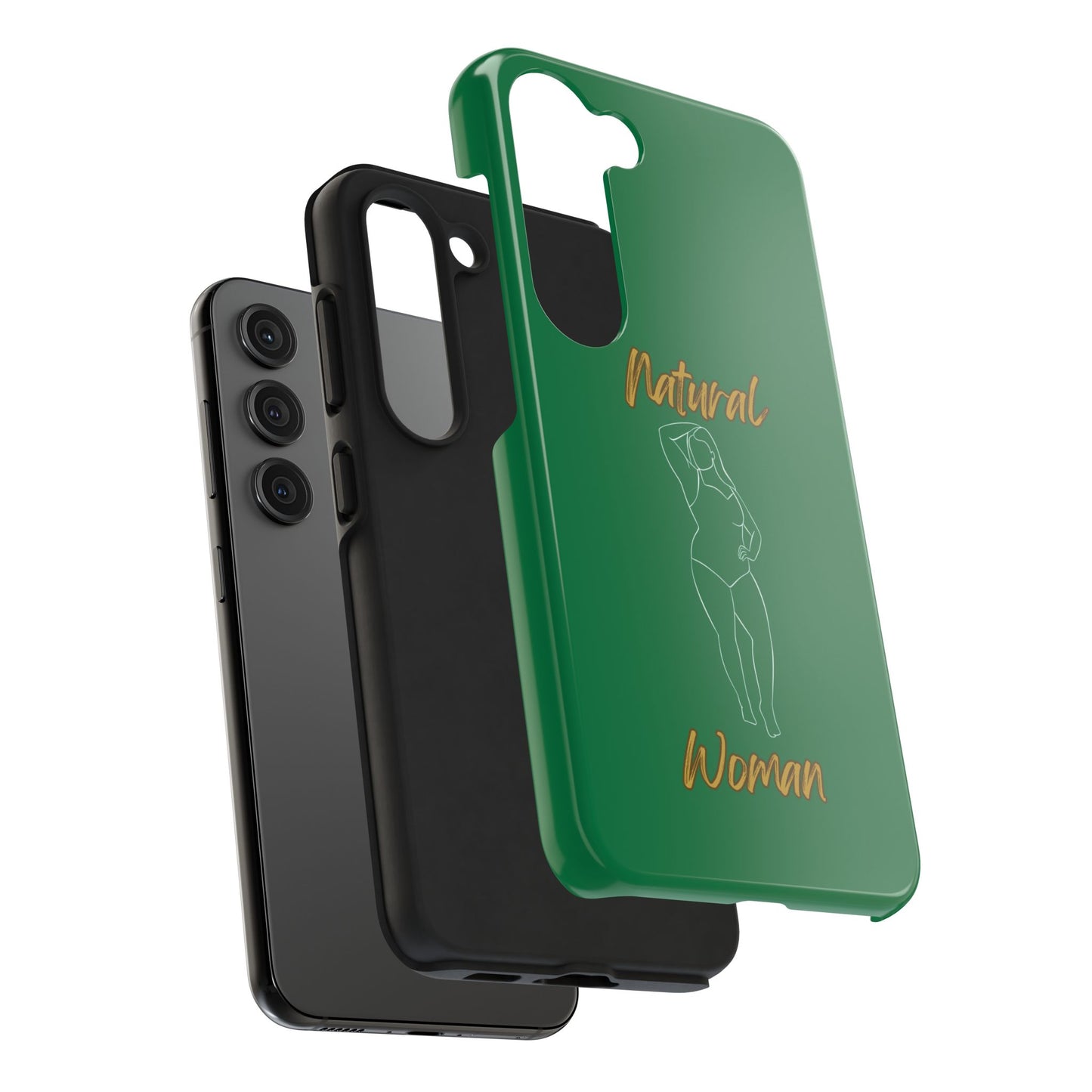 Natural Woman Looking Good (WL)Tough Phone Cases DARK GREEN