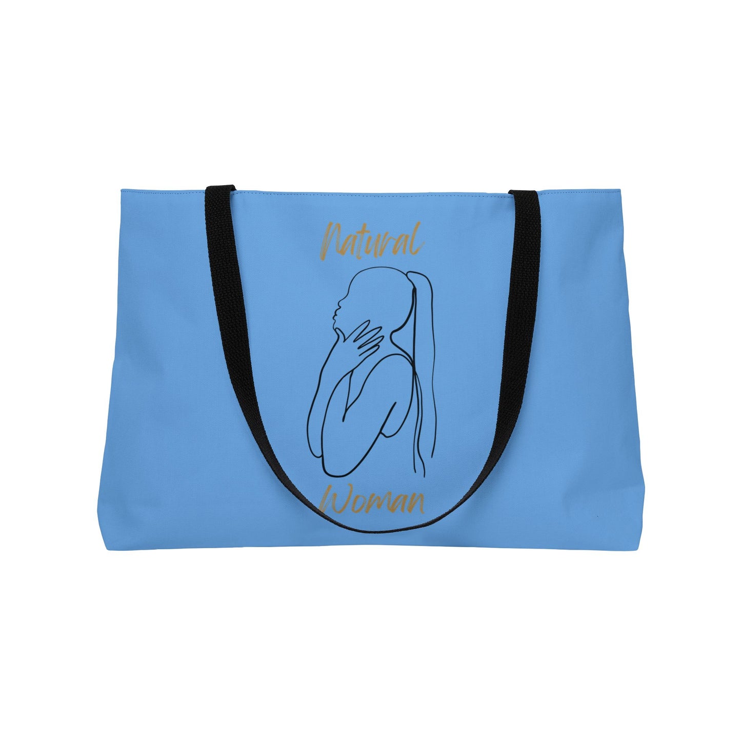 Natural Woman Ponytail (BL) Weekender Tote Bag  LIGHT BLUE