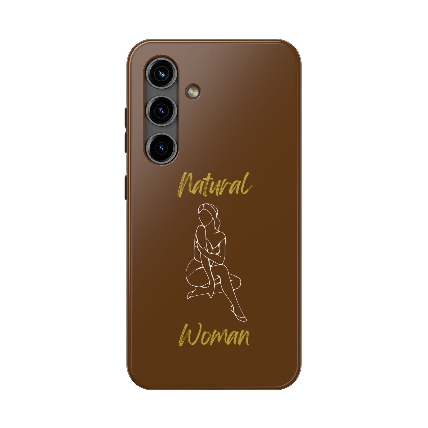 Natural Woman Shoulder Action (WL)Tough Phone Cases BROWN