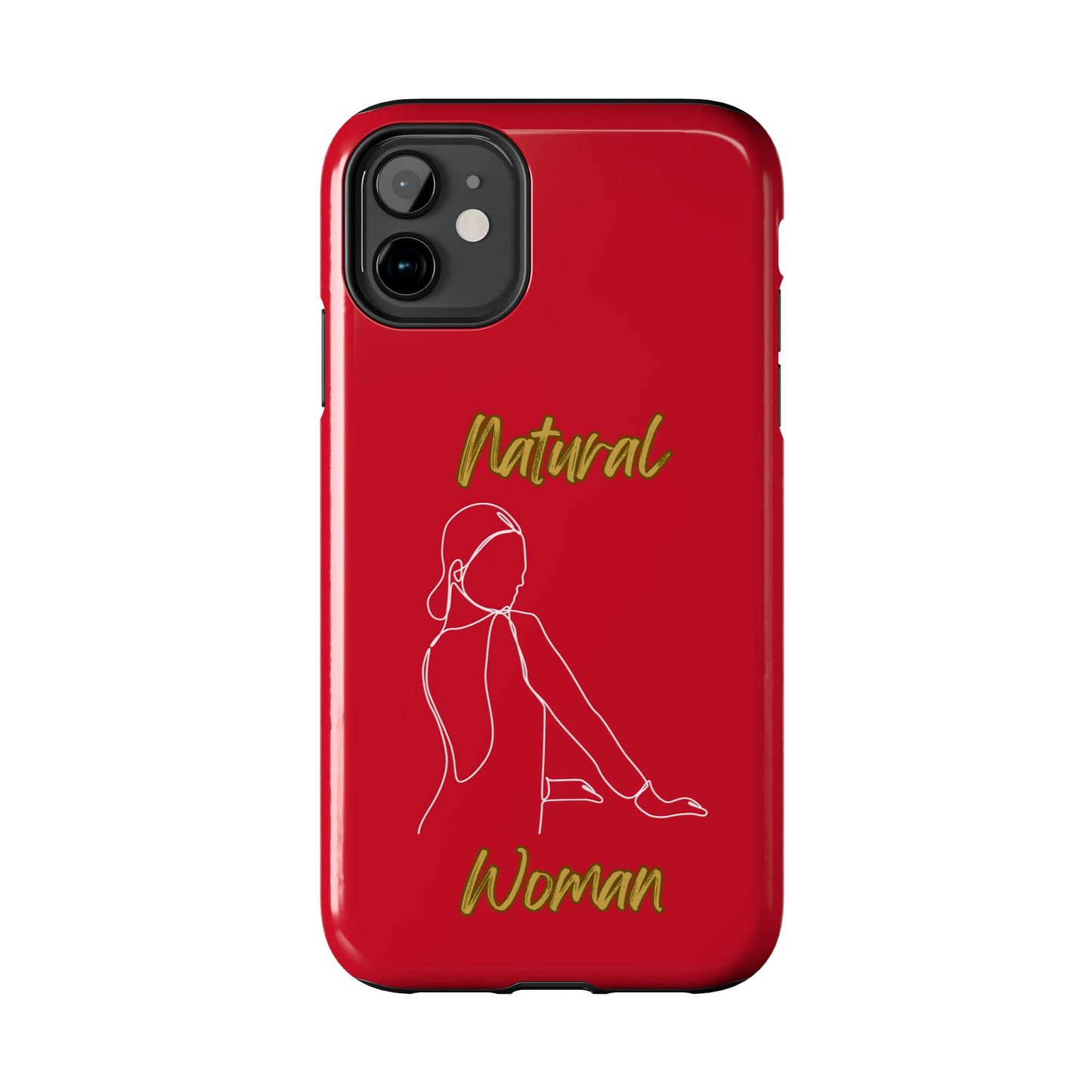Natural Woman Hands Free (WL)Tough Phone Cases DARK RED