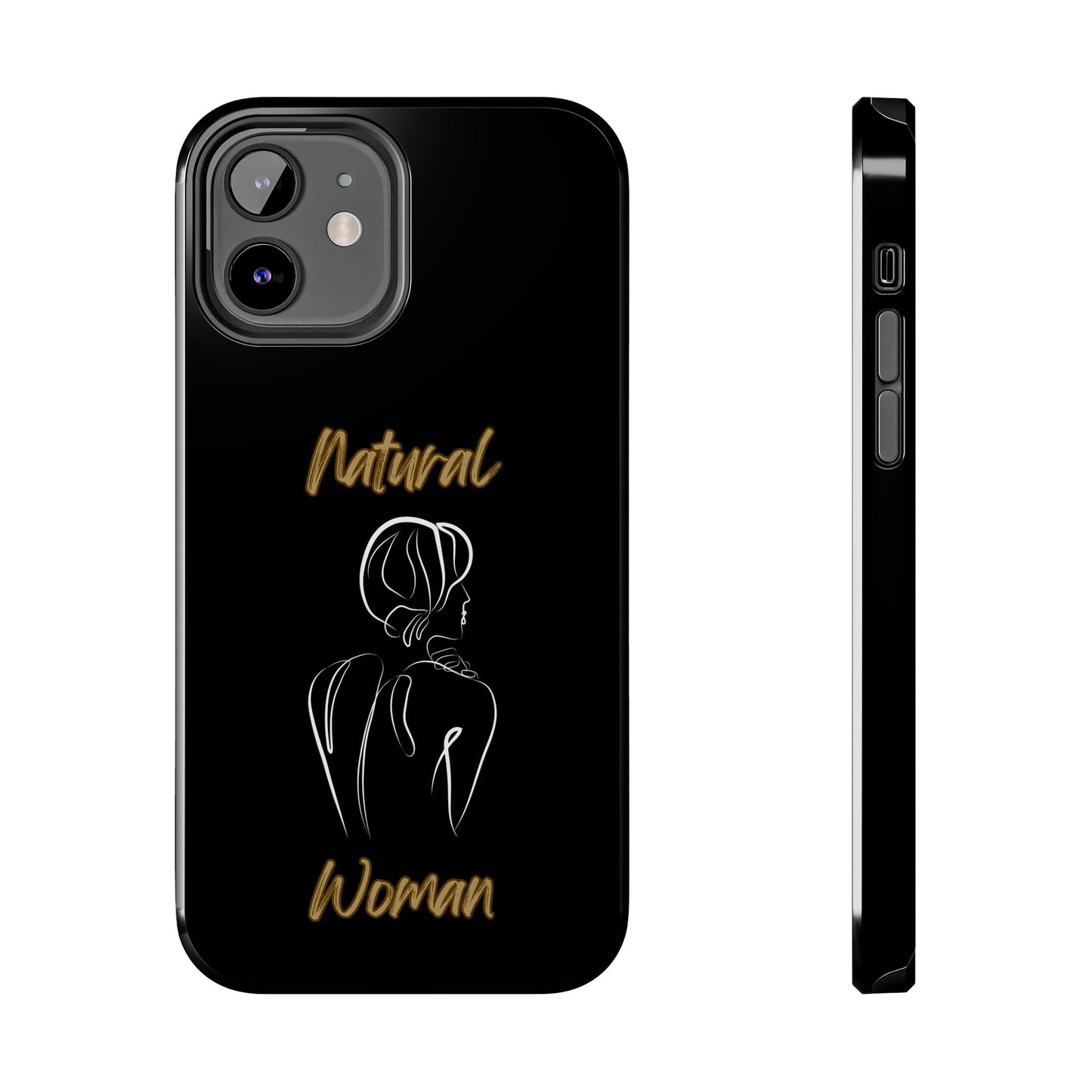 Natural Woman Back (WL)Tough Phone Cases BLACK