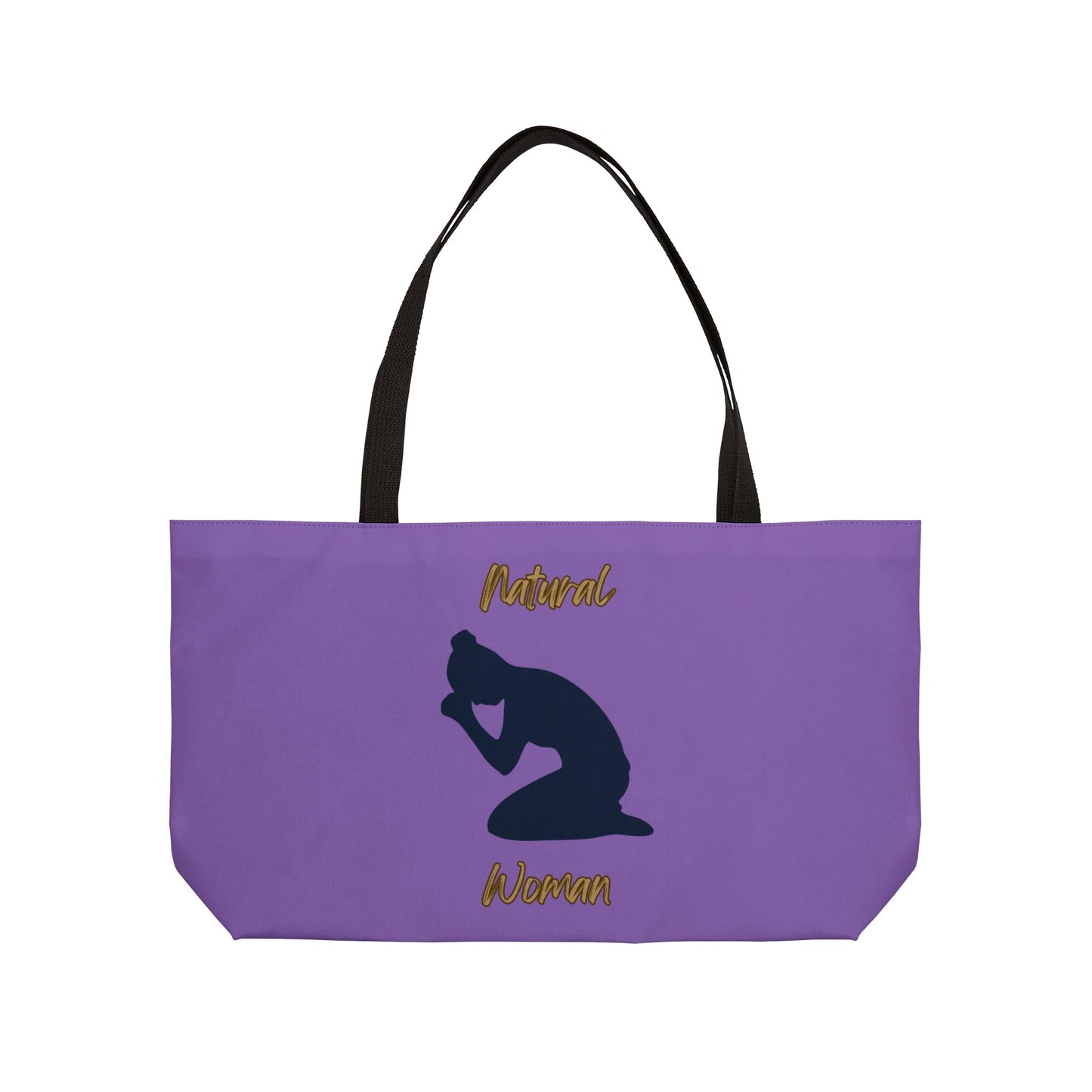 Natural Woman Pray (BL) Weekender Tote Bag LIGHT PURPLE