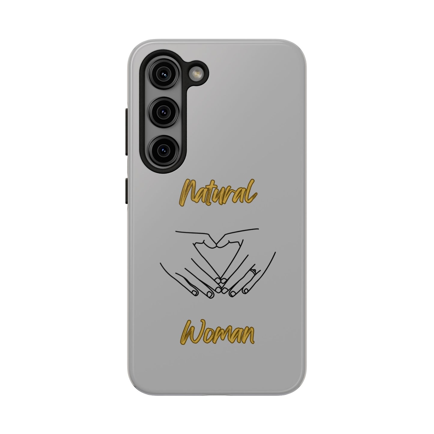 Natural Woman I Love You (BL)Tough Phone Cases LIGHT GREY
