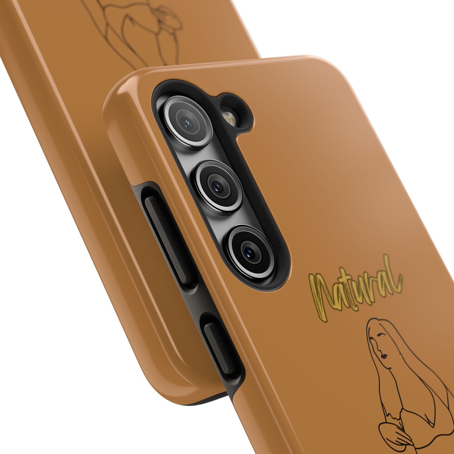 Natural Woman Full Beauty (BL)Tough Phone Cases LIGHT BROWN