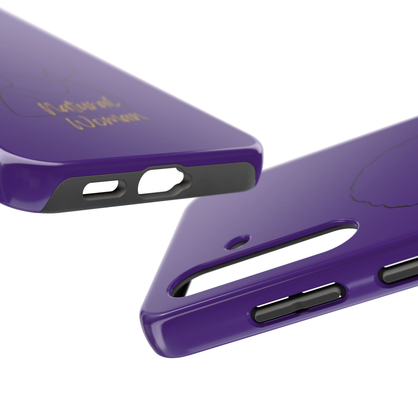 Natural Woman Afro (BL)Tough Phone Cases PURPLE