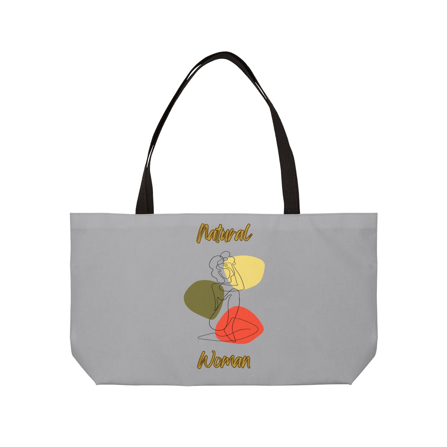 Natural Woman Colorful Pose (BL) Weekender Tote Bag LIGHT GREY