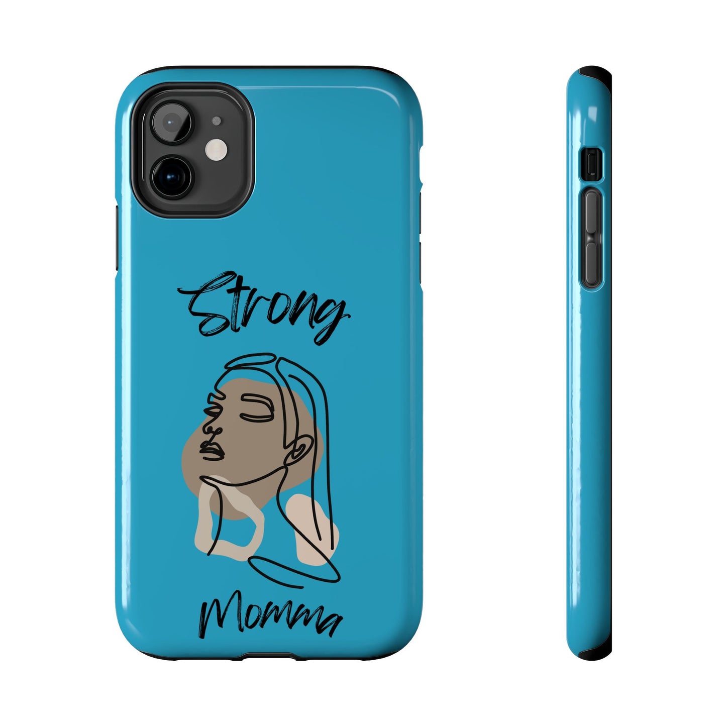 STRONG MOMMA Samsung Galaxy Tough Phone Cases (BL) Turquoise