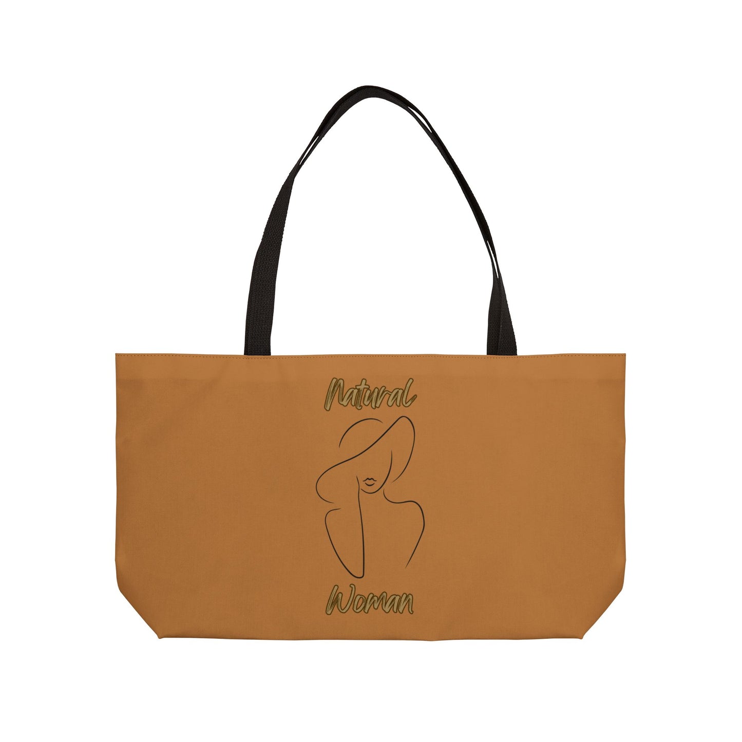 Natural Woman Sun Hat (BL) Weekender Tote Bag LIGHT BROWN