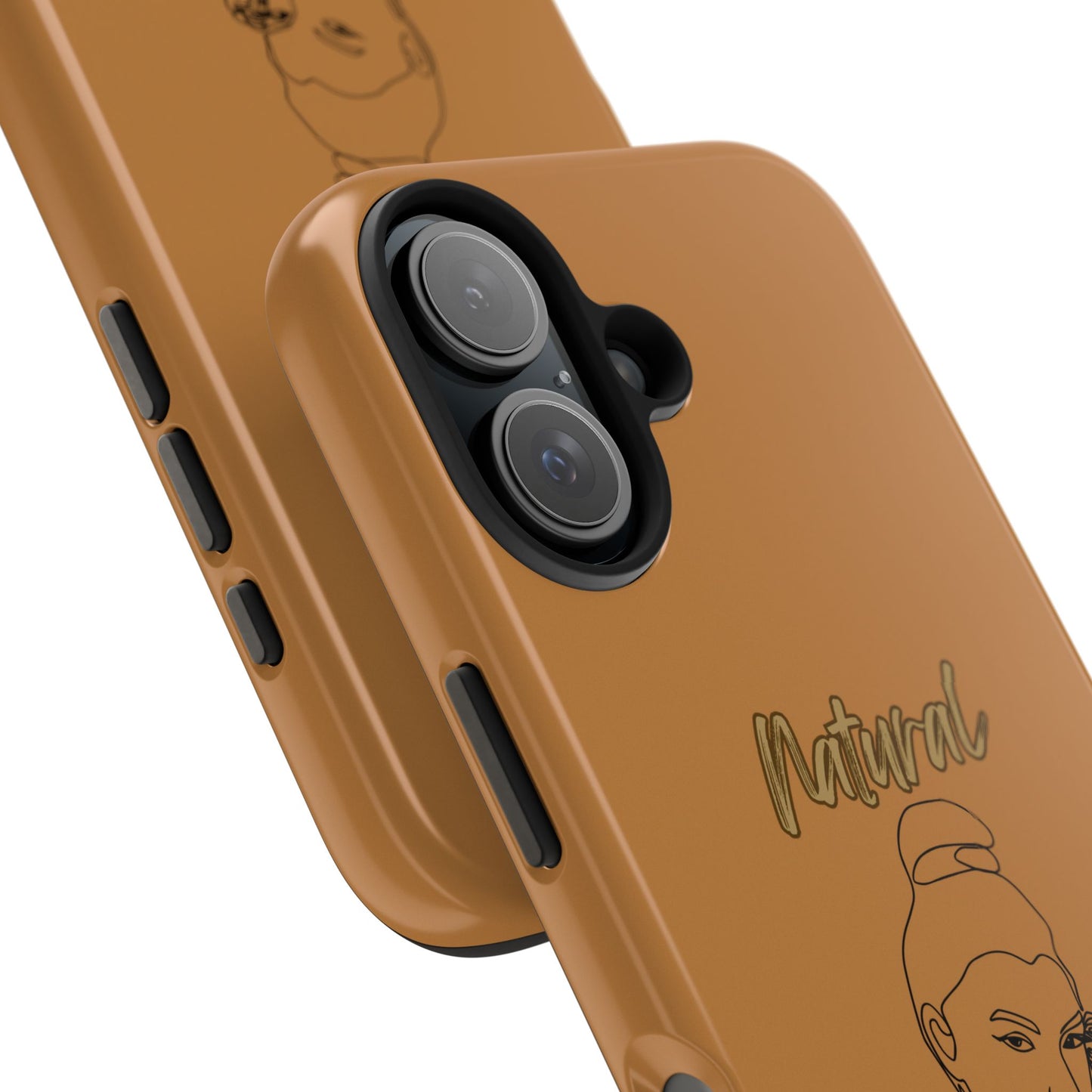 Natural Woman Sassy Bun (BL) Tough Phone Cases LIGHT BROWN