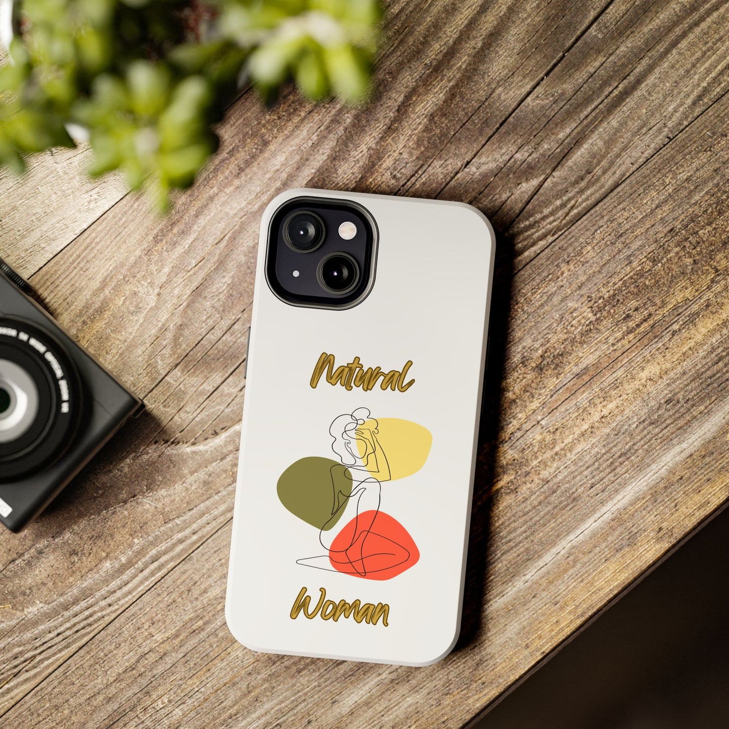 Natural Woman Colorful Pose (BL)Tough Phone Cases WHITE