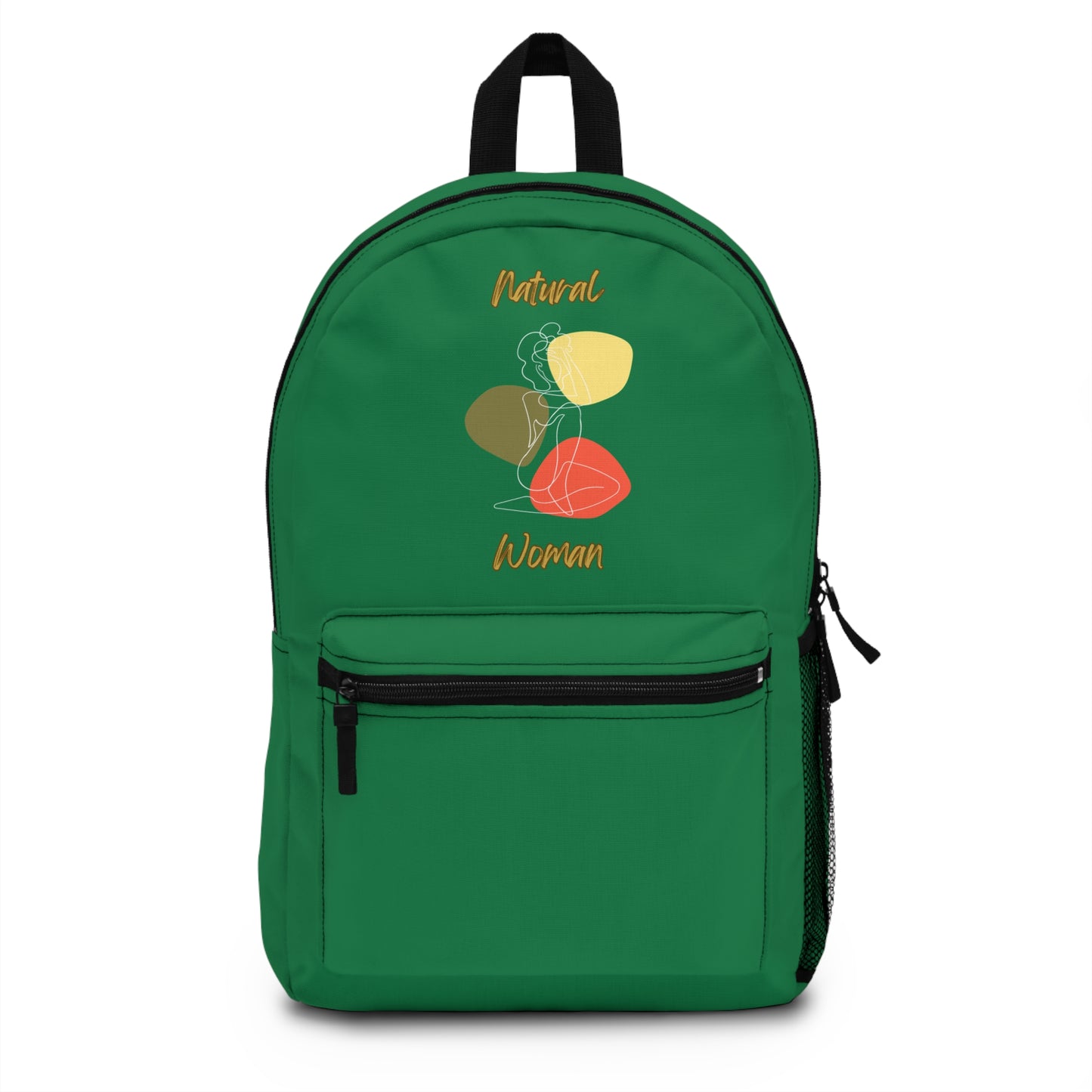 Natural Woman Colorful Pose (WL) Backpack DARK GREEN