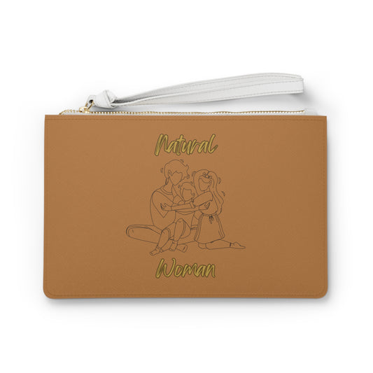 Natural Woman Bear Hugs (BL) Clutch Bag LIGHT BROWN
