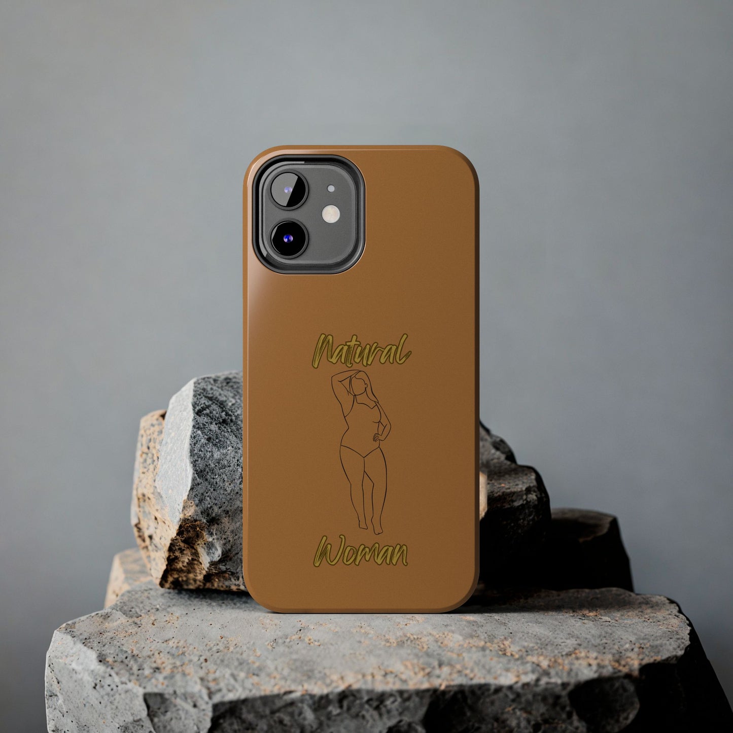Natural Woman Looking Good (BL)Tough Phone Cases LIGHT BROWN