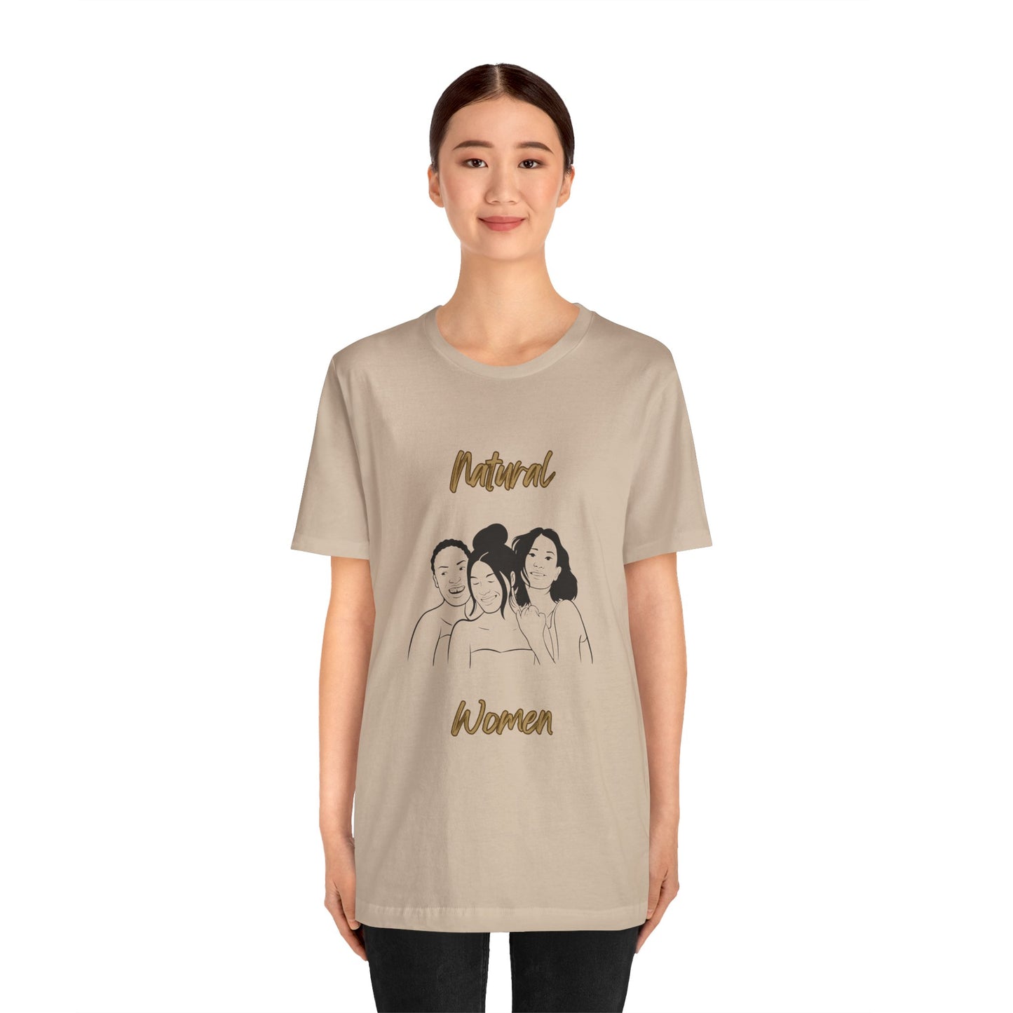 Natural Woman Laughing Friends (BL) Short Sleeve T-Shirt