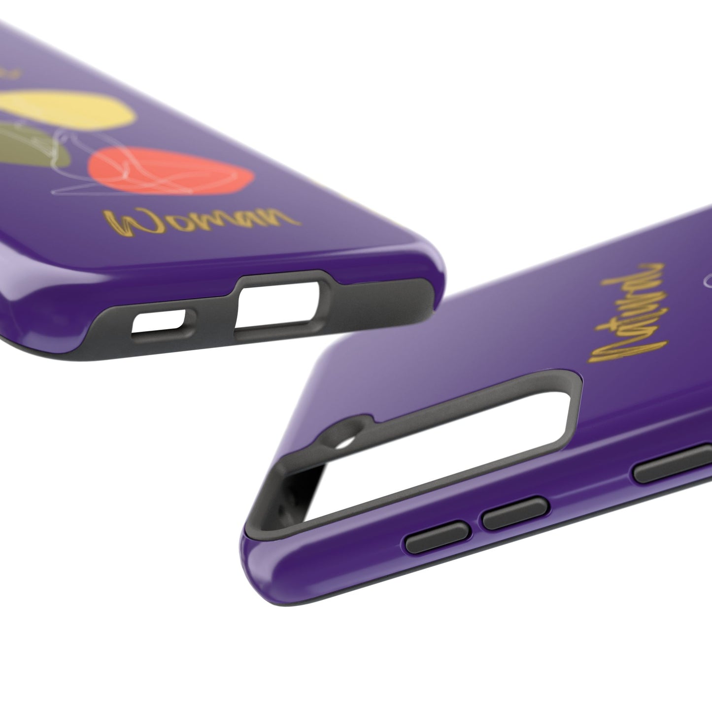 Natural Woman Colorful Pose (WL)Tough Phone Cases PURPLE