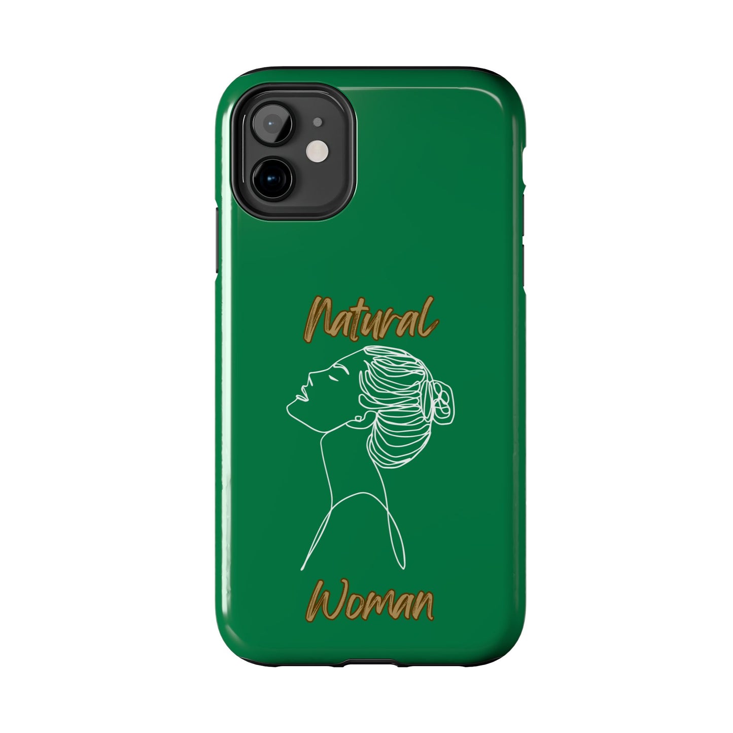 Natural Woman Wet Bun (WL) Tough Phone Cases DARK GREEN