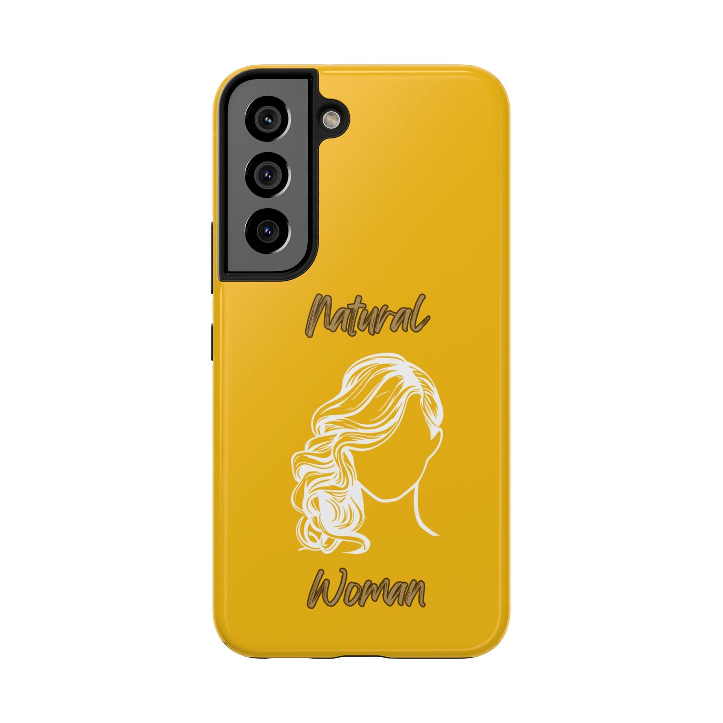 Natural Woman Long Curl (WL)Tough Phone Cases YELLOW