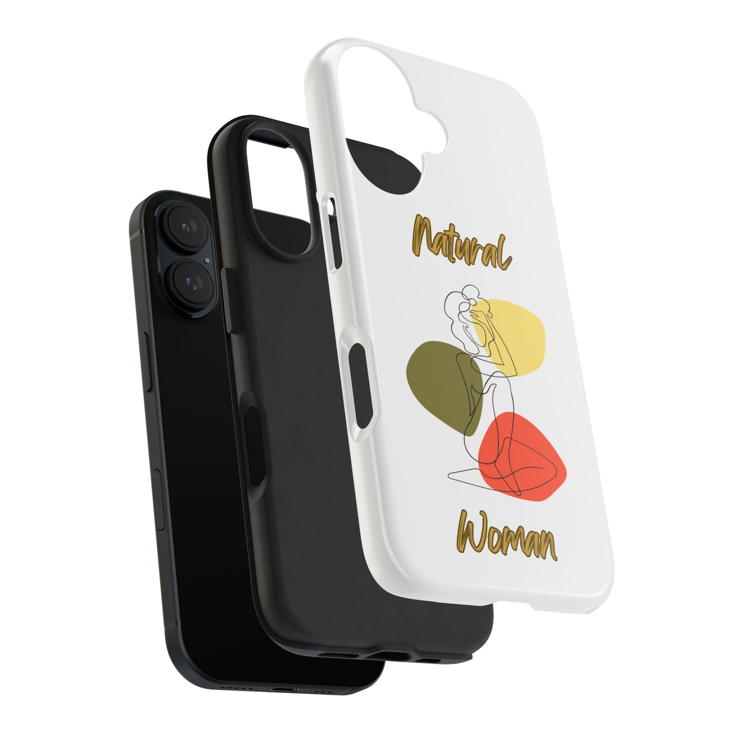 Natural Woman Colorful Pose (BL)Tough Phone Cases WHITE
