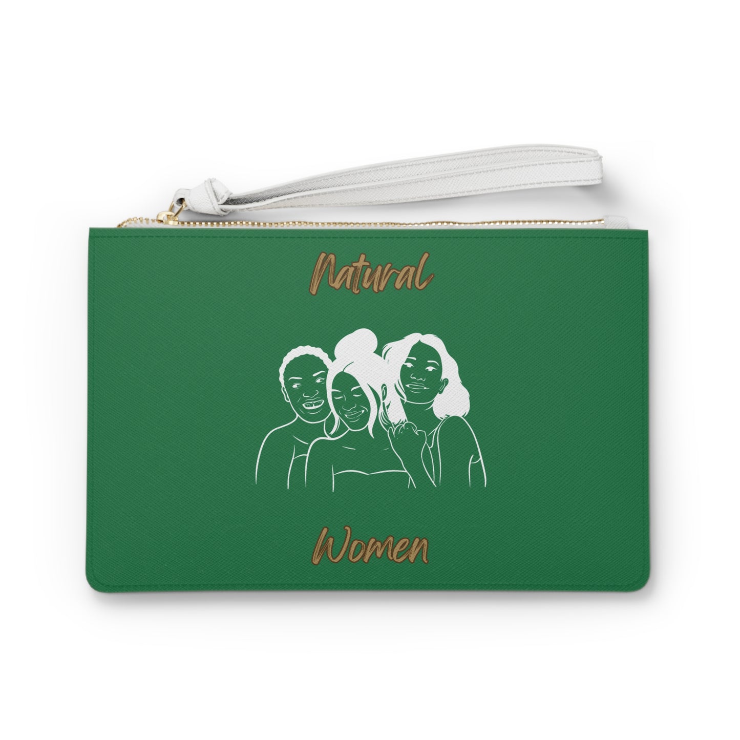 Natural Women Laughing Friends (WL) Clutch Bag DARK GREEN