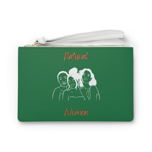 Natural Women Laughing Friends (WL) Clutch Bag DARK GREEN