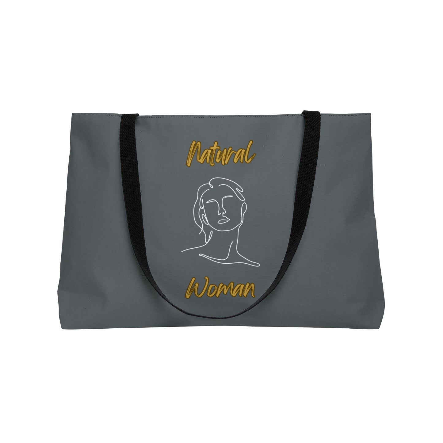 Natural Woman Hello (WL) Weekender Tote Bag DARK GREY