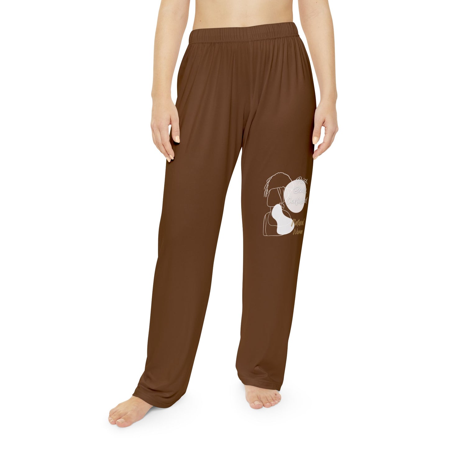 Natural Woman Puff (BL) Women's Pajama Pants BROWN