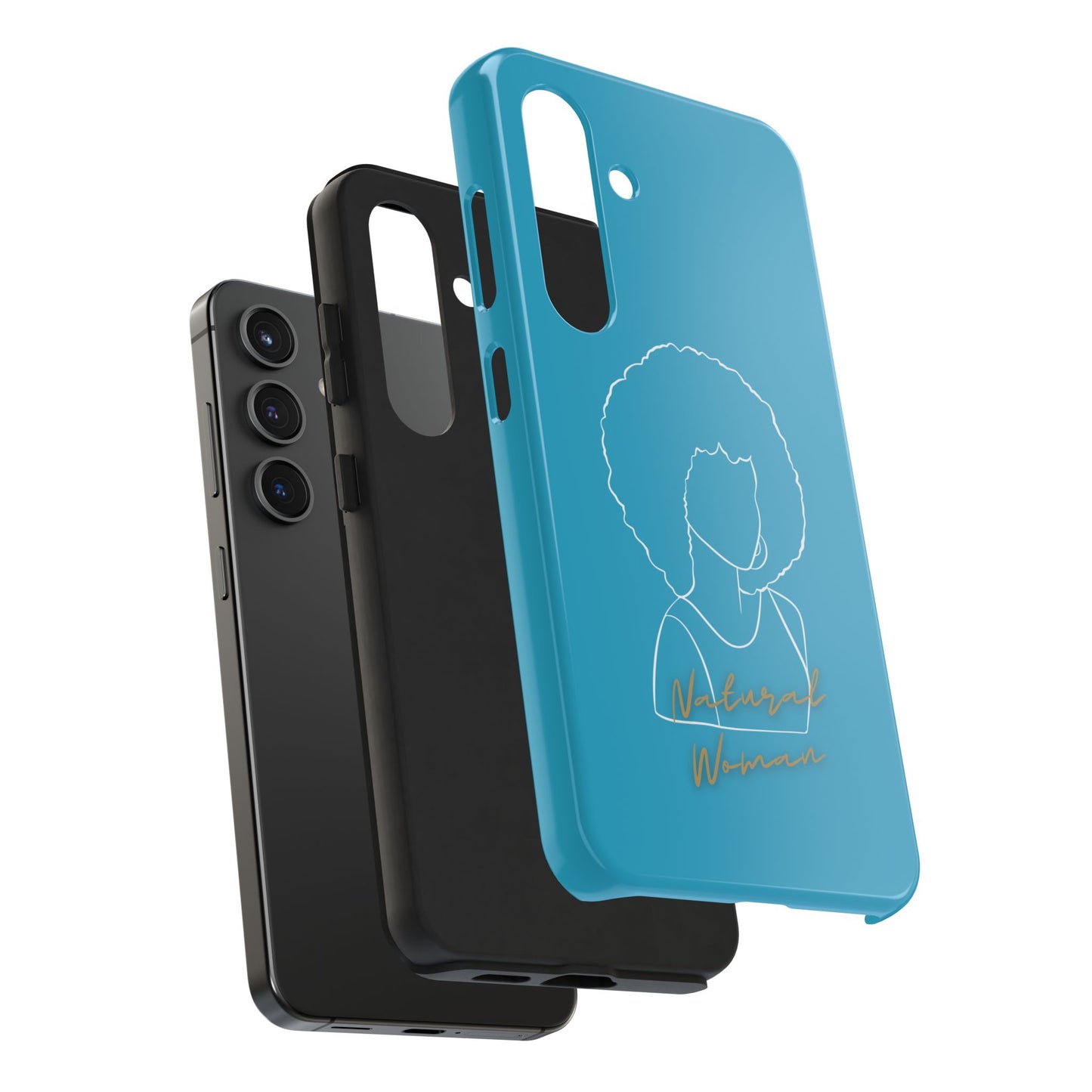 Natural Woman Afro (WL)Tough Phone Cases TURQUOISE