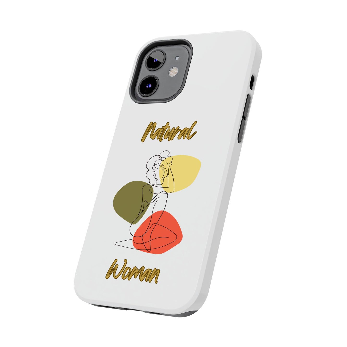 Natural Woman Colorful Pose (BL)Tough Phone Cases WHITE