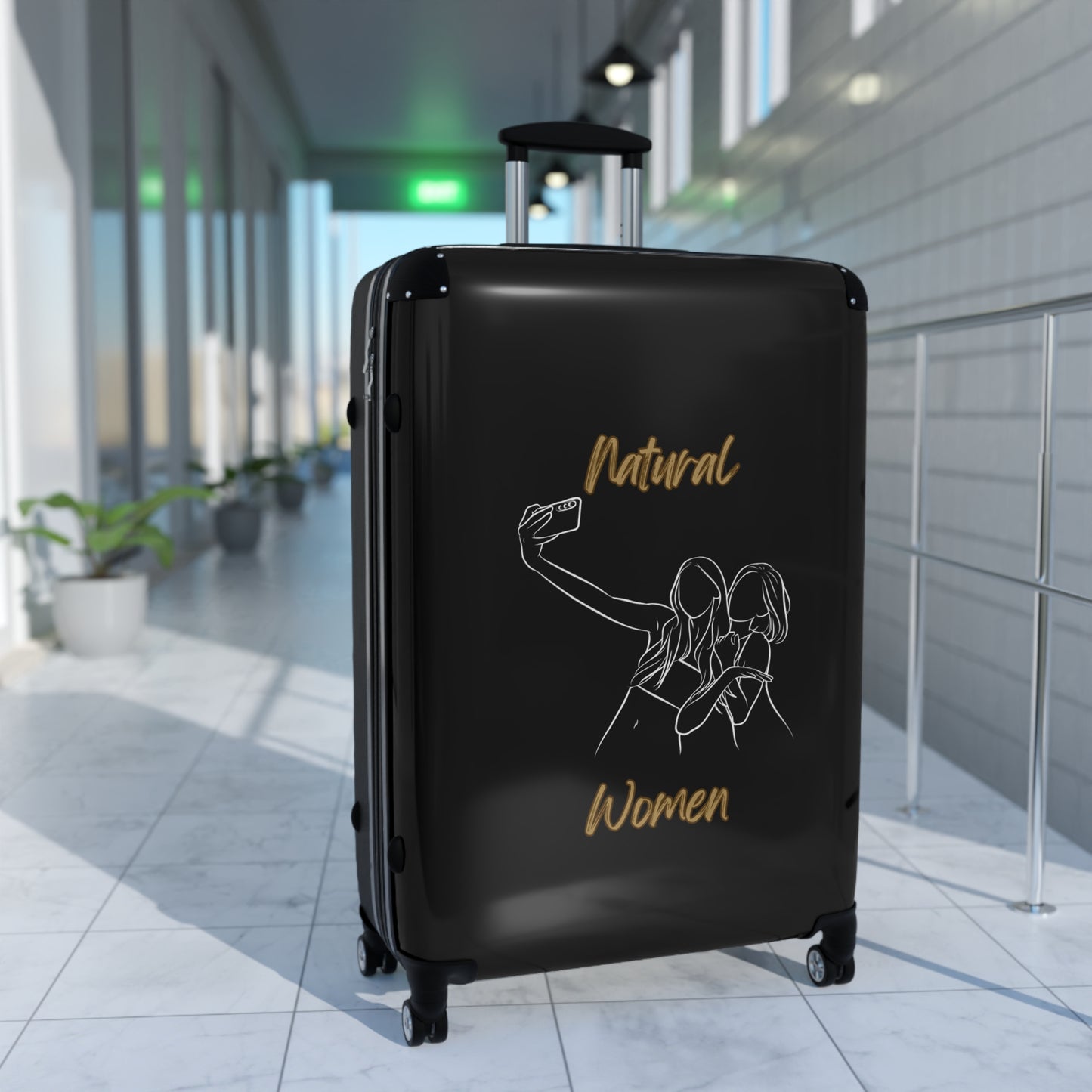 Natural Woman Friends Selfie (WL) Suitcase BLACK