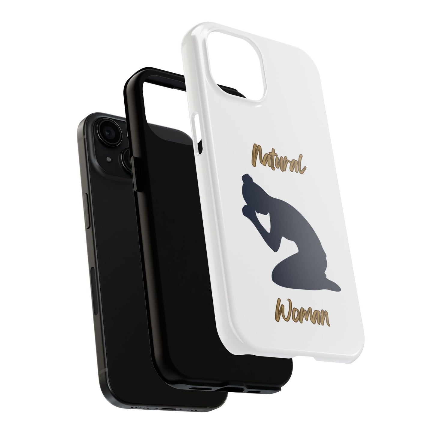 Natural Woman Pray (BL)Tough Phone Cases WHITE