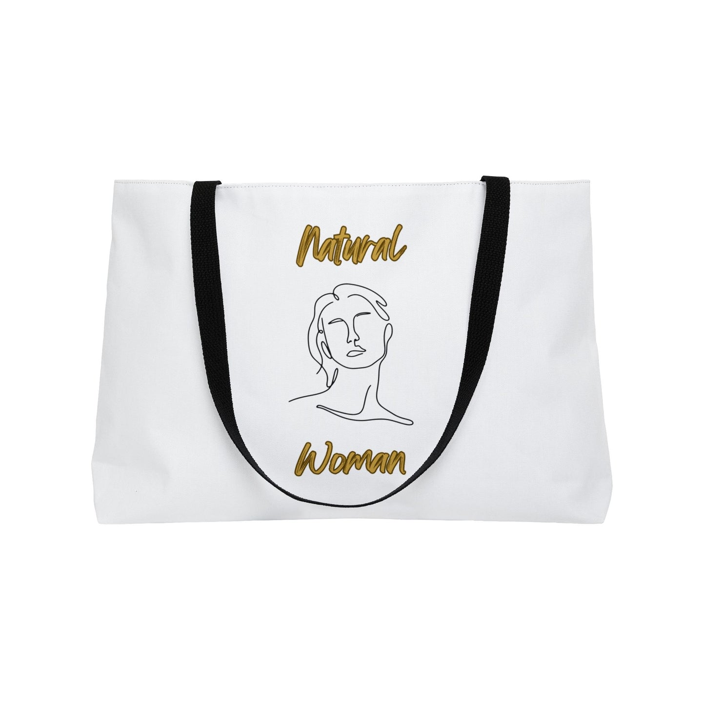 Natural Woman Hello (BL) Weekender Tote Bag WHITE