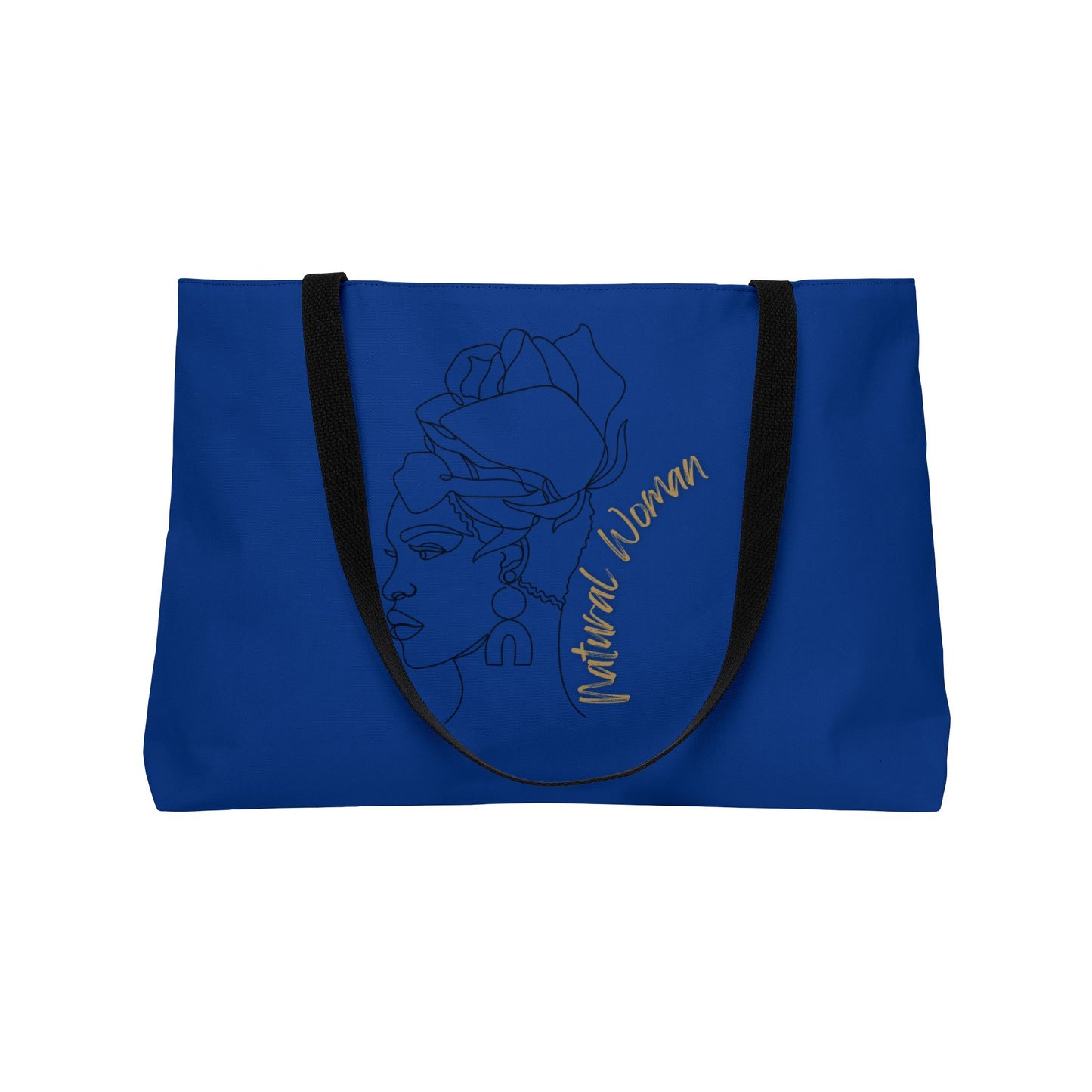 Natural Woman Flower Wrap (BL) Weekender Tote Bag DARK BLUE
