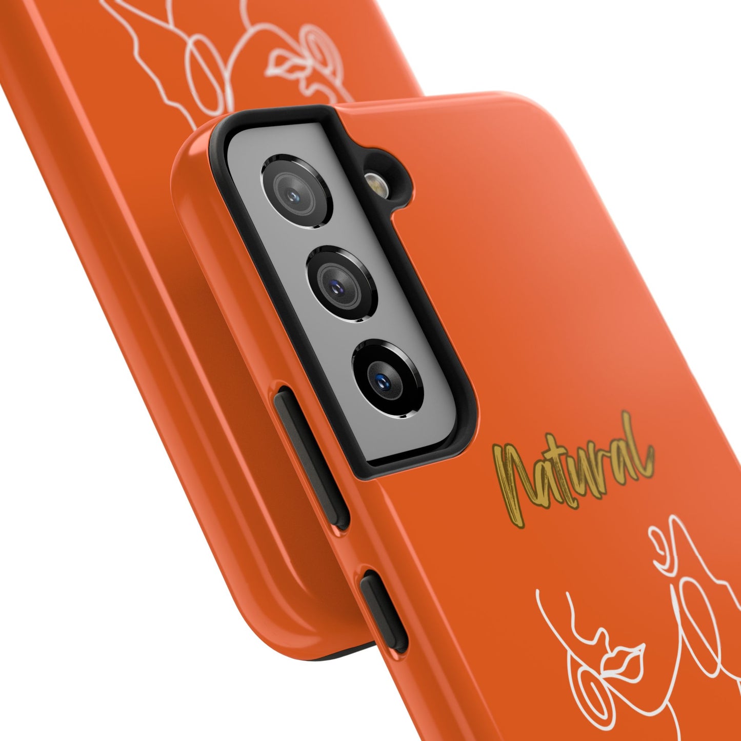 Natural Woman Lips (WL)Tough Phone Cases ORANGE