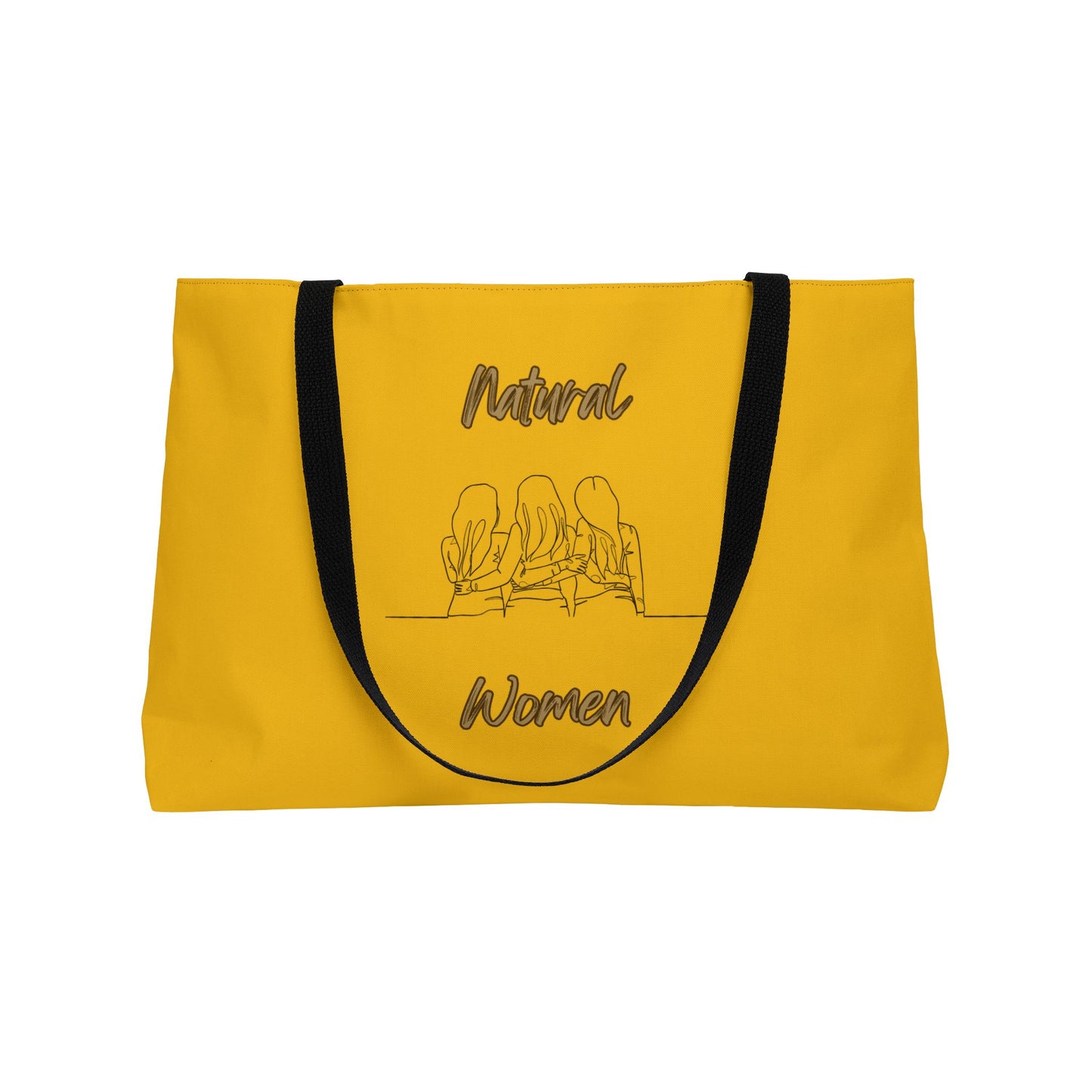 Natural Woman Loving Friends (BL) Weekender Tote Bag YELLOW