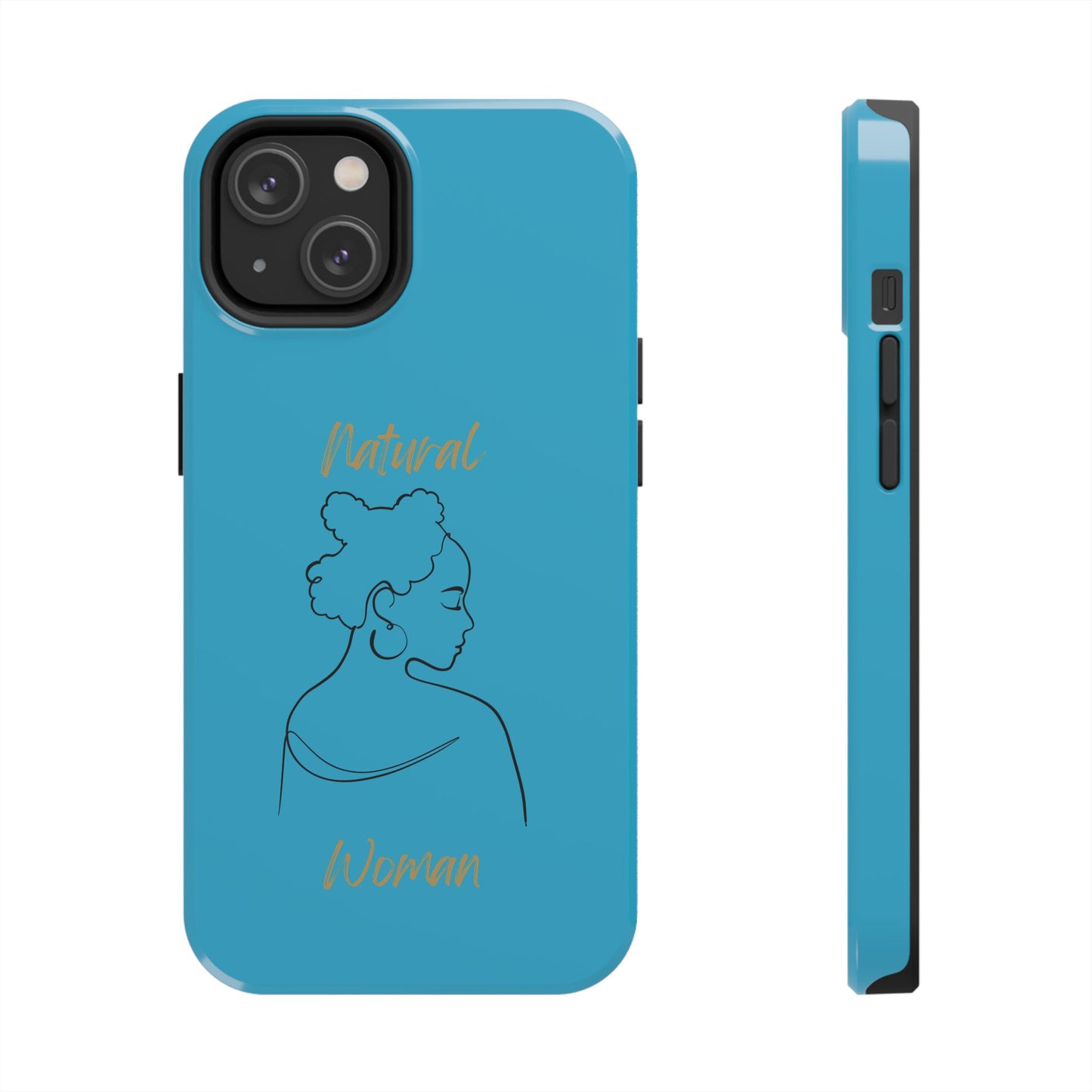 Natural Woman Twists (BL) Tough Phone Cases TURQUOISE