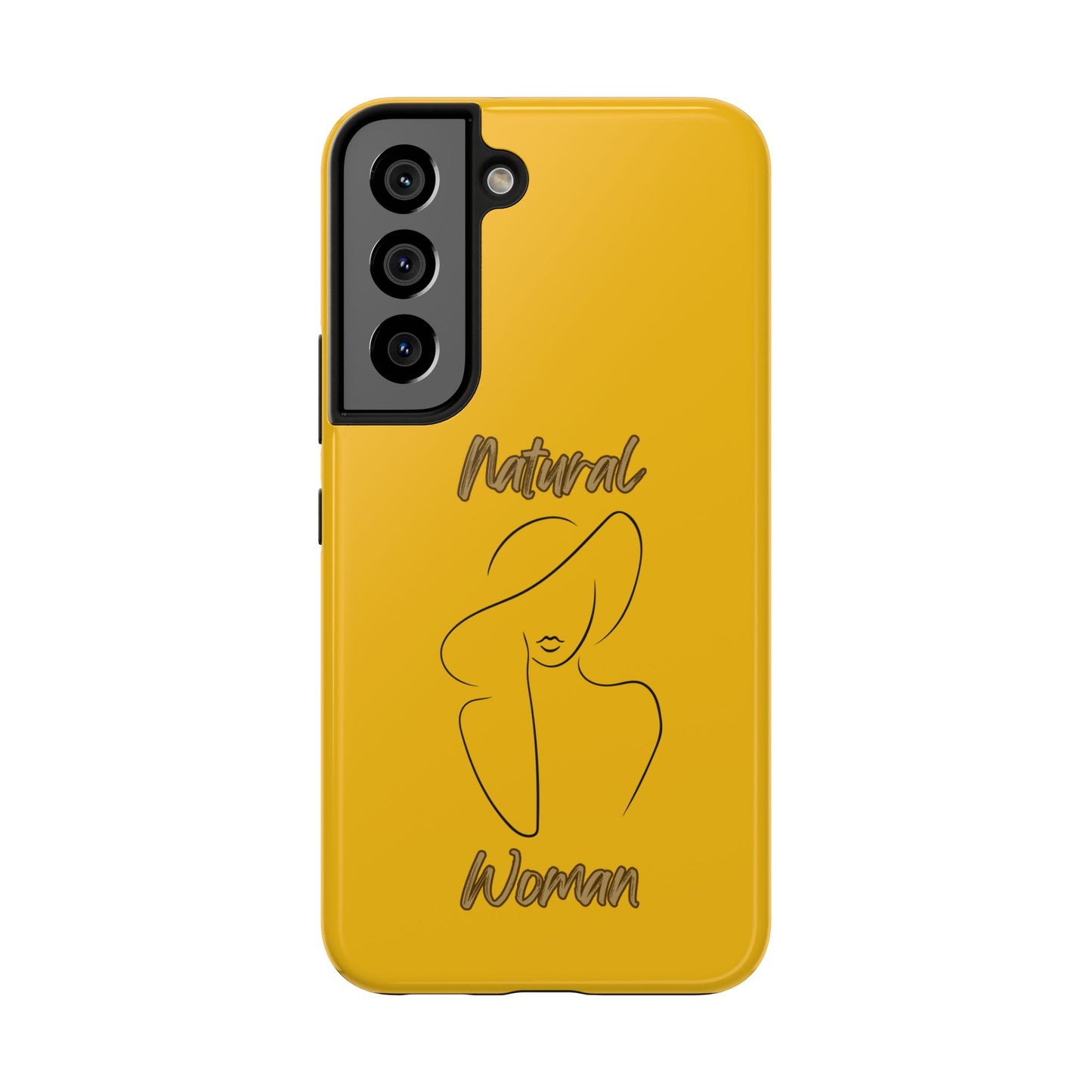 Natural Woman Sun Hat (BL) Tough Phone Cases YELLOW