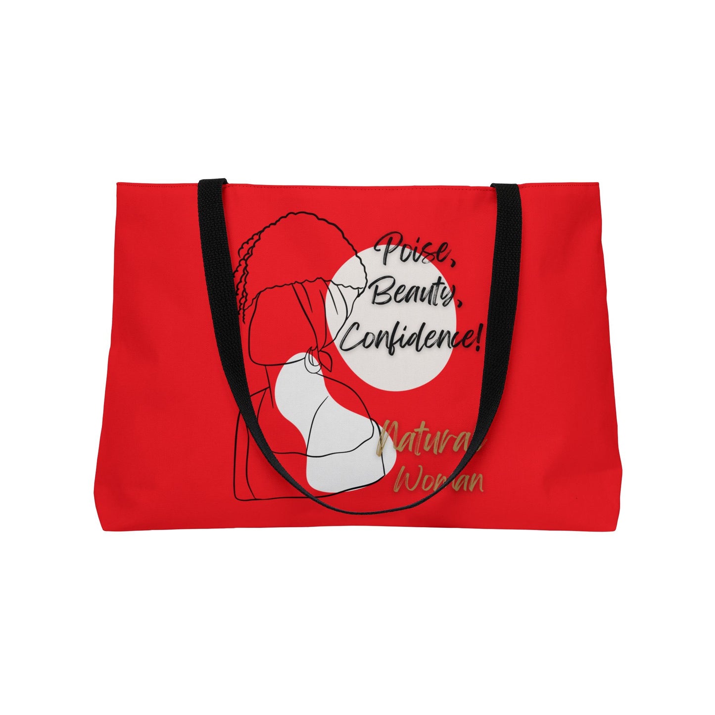 Natural Woman Puff (BL) Weekender Tote Bag RED