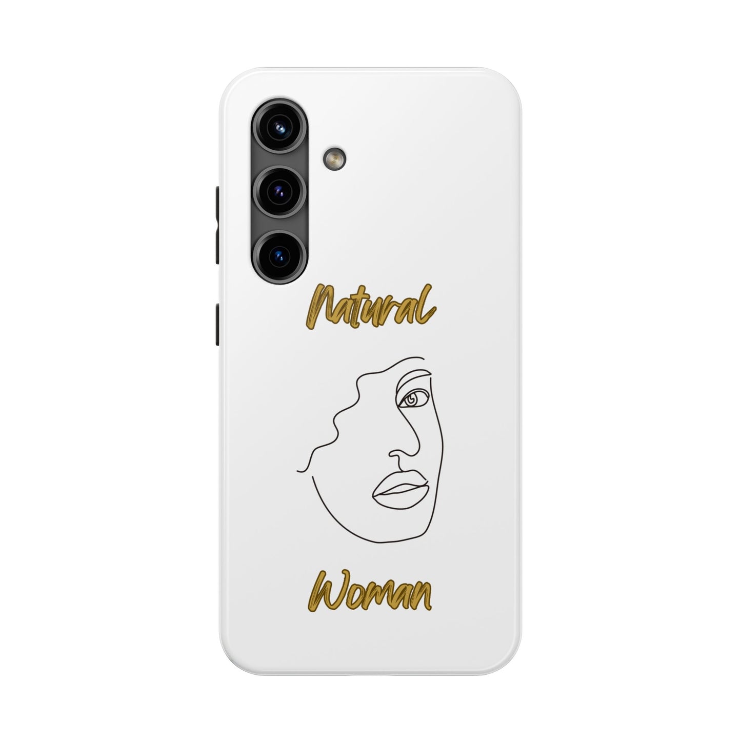 Natural Woman Peekaboo (BL)Tough Phone Cases WHITE