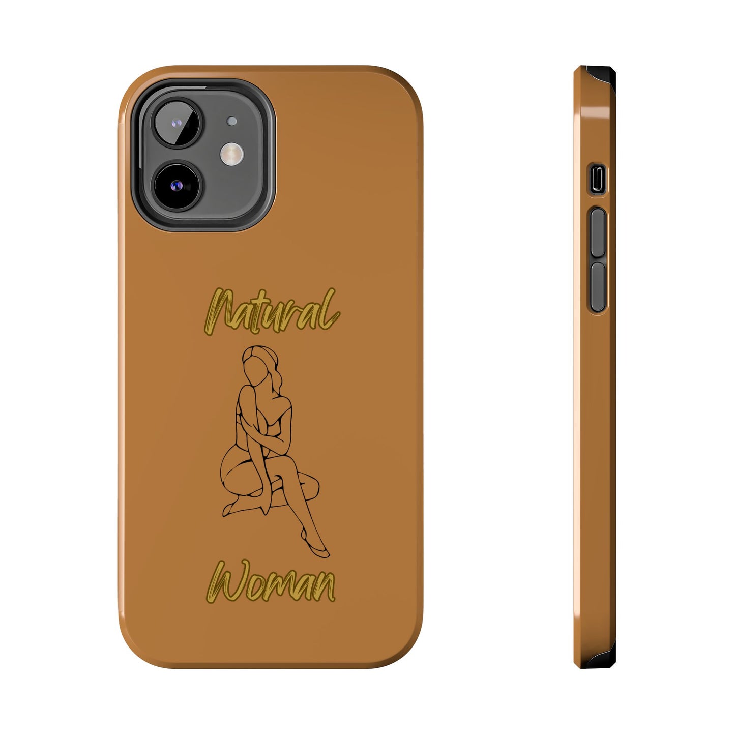 Natural Woman Shoulder Action (BL)Tough Phone Cases LIGHT BROWN