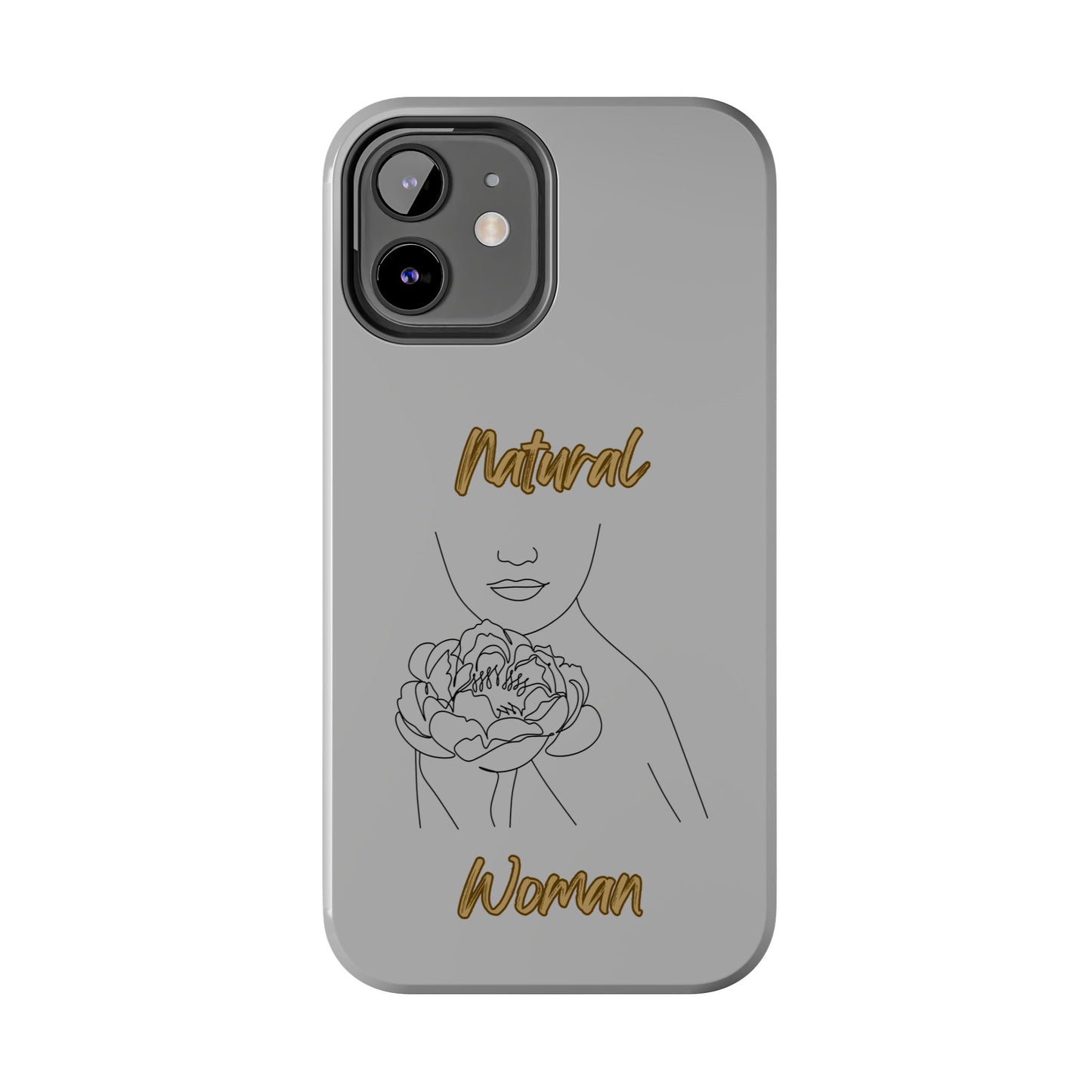 Natural Woman Kissed Flower (BL)Tough Phone Cases LIGHT GREY